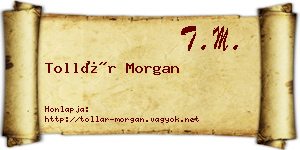 Tollár Morgan névjegykártya